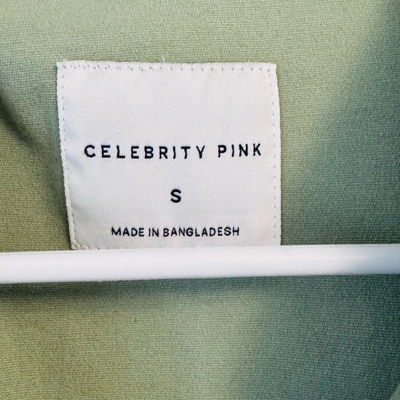 Celebrity Pink Olive Button-Up Shirt - Picture 6 of 6